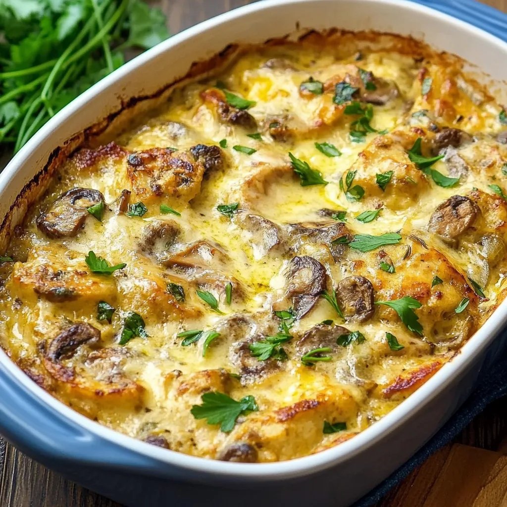 Schnitzel-Gratin mit Curry und Champignons