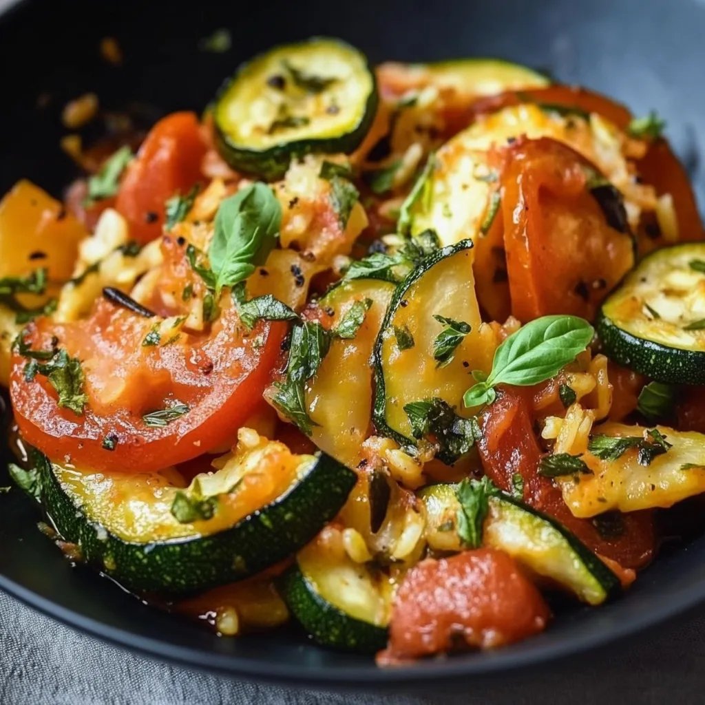 Zucchini-Tomaten-Reis