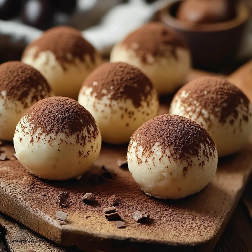 Kleine Tiramisu-Kugeln