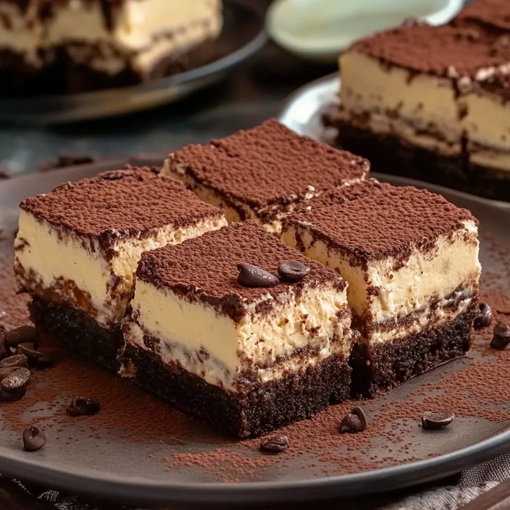 Einfache Tiramisu-Brownies