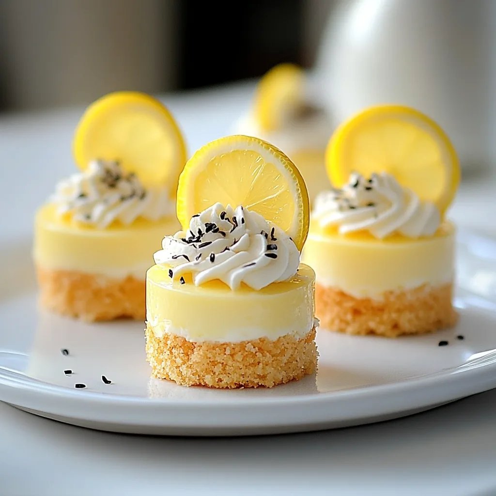 Mini Lemon Cheesecakes