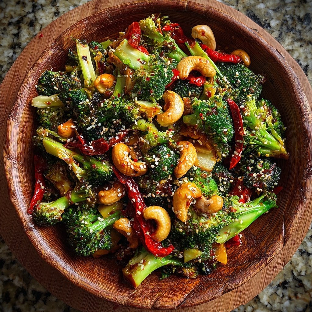 Brokkoli Wok Mit Cashews