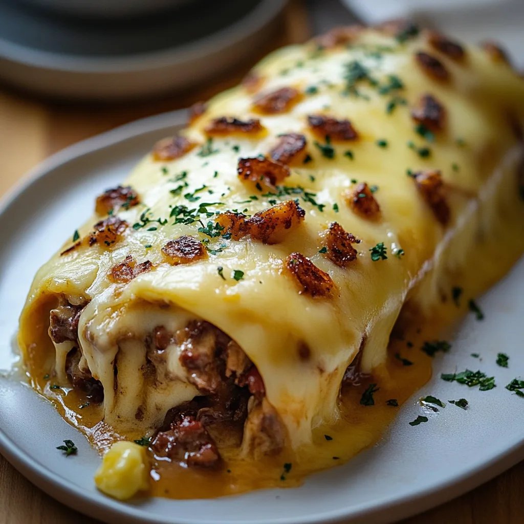 Hackfleisch-Käse-Rolle